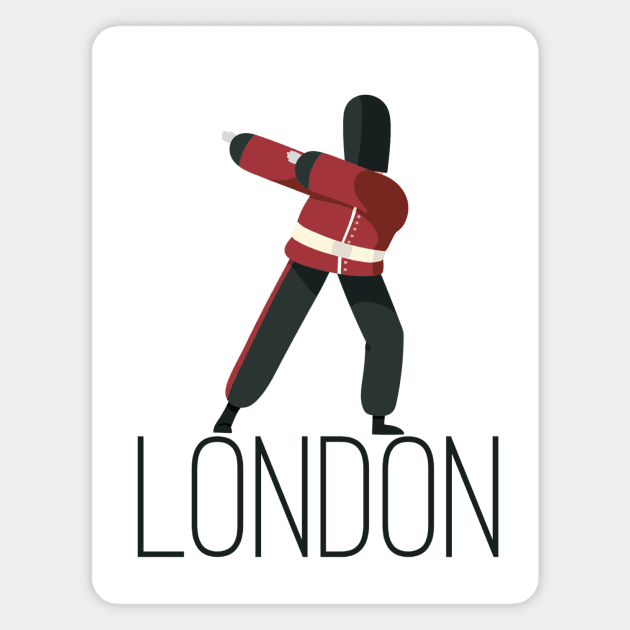 Dabbing London Magnet by Urban_Vintage